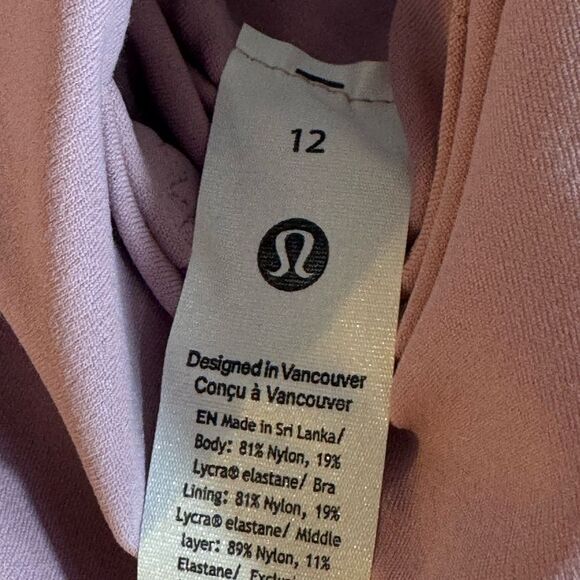 lululemon align Tank Top Womens Sz 12 purple Nulu Fabric built in Bra New - Picture 9 of 12